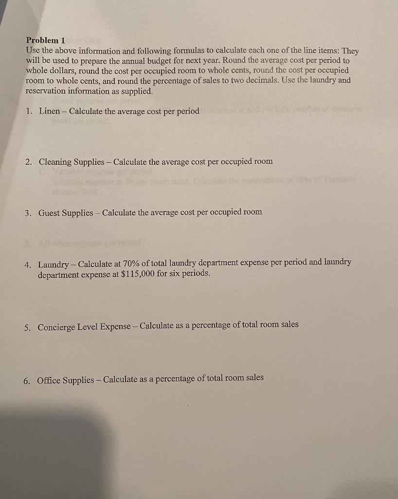 There is only one problem to answer with parts,