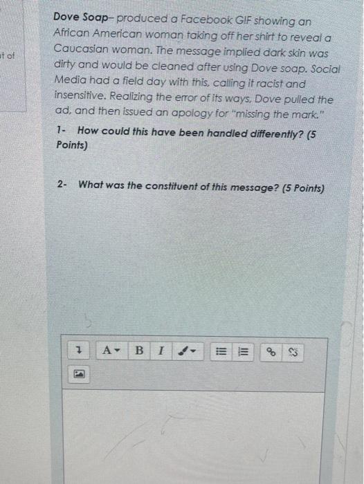 solve 1 and 2 please at of Dove Soap-produced a