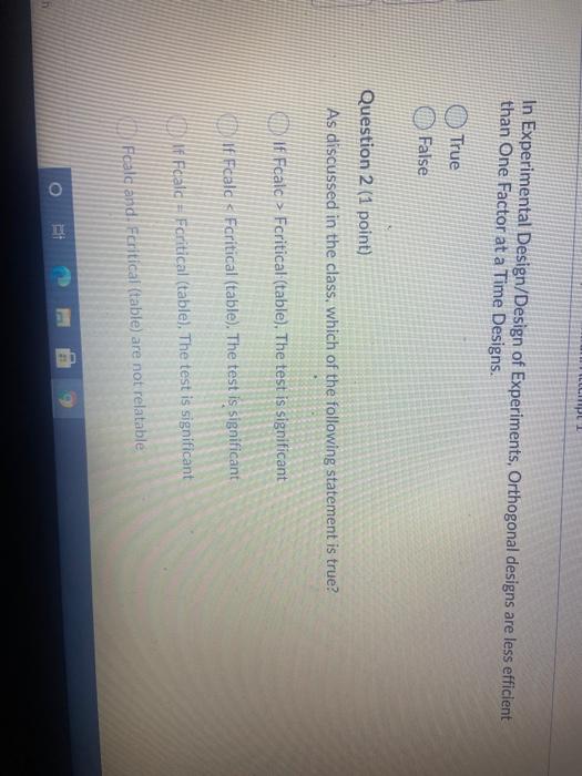 In Experimental Design/Design of Experiments,