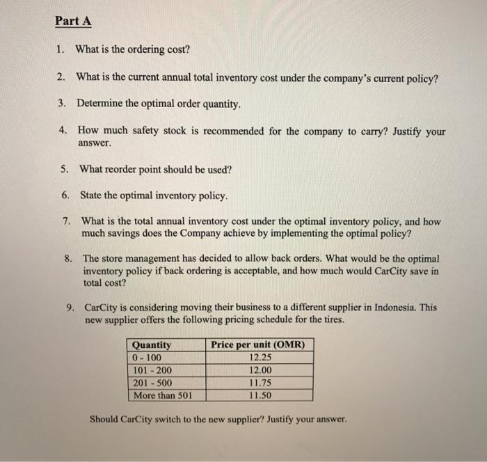 CarCity is a big retailer for car parts and