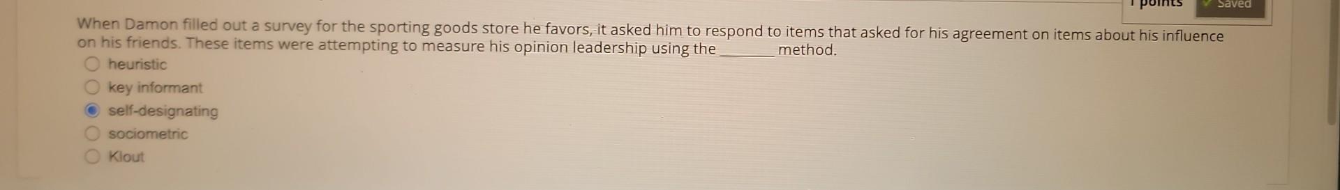 When Damon filled out a survey for the sporting