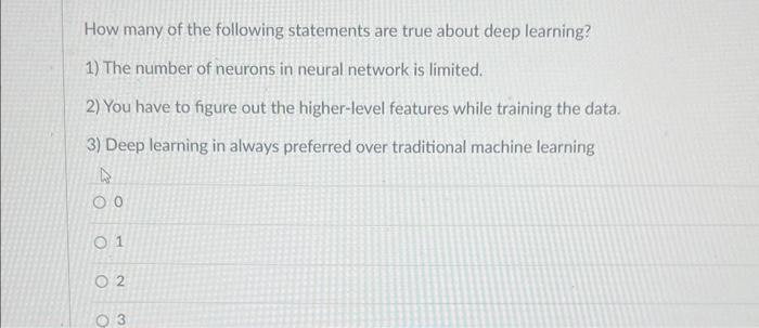 How many of the following statements are true