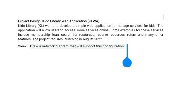 Kido Library (KL) wants to develop a simple web