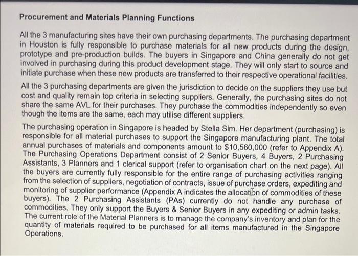 based on the information given in the case study