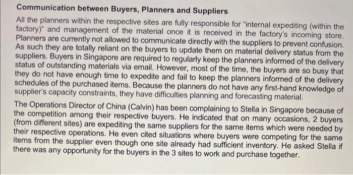 based on the information given in the case study