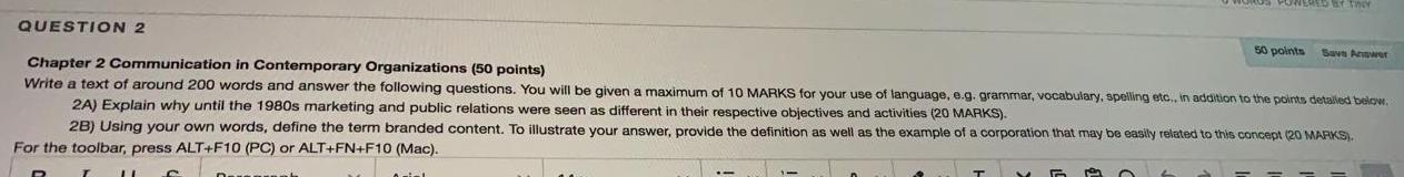 PONEDY QUESTION 2 50 ponts Saver Chapter 2