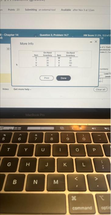 Please help! You must solve for item S through Z
