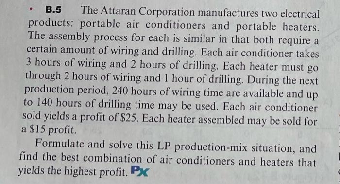 Show the process of the solution steps - B.5 The