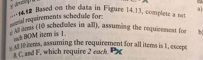- 14.12 Based on the data in Figure 14.13,