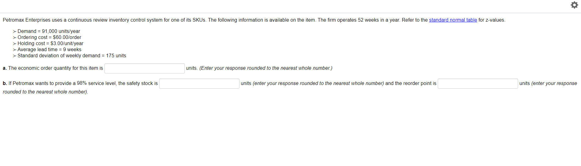Petromax Enterprises uses a continuous review