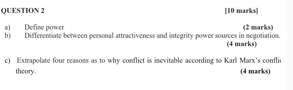 a) Define power (2 marks) b) Differentiate