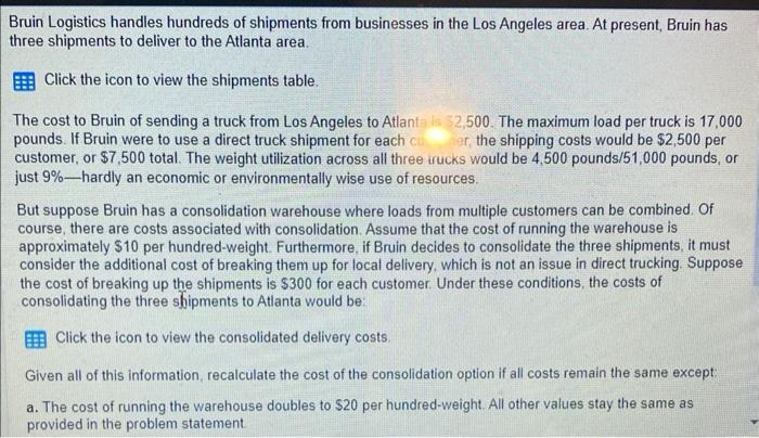 Bruin Logistics handles hundreds of shipments