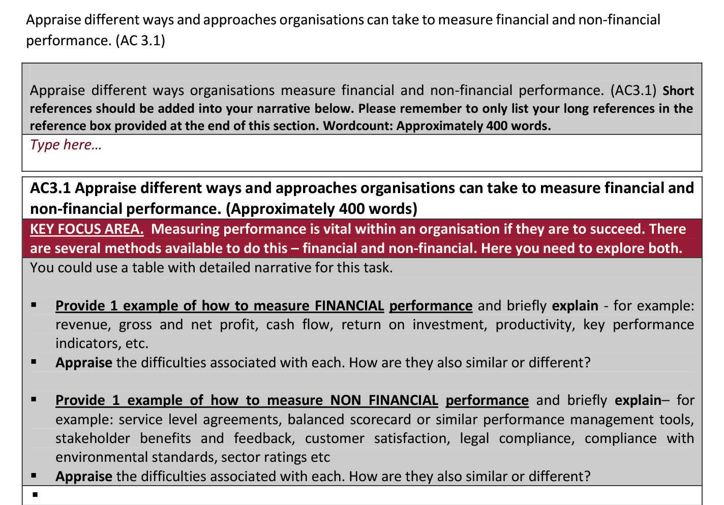 Appraise different ways and approaches