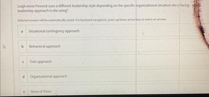 answer all pls The management style recommended