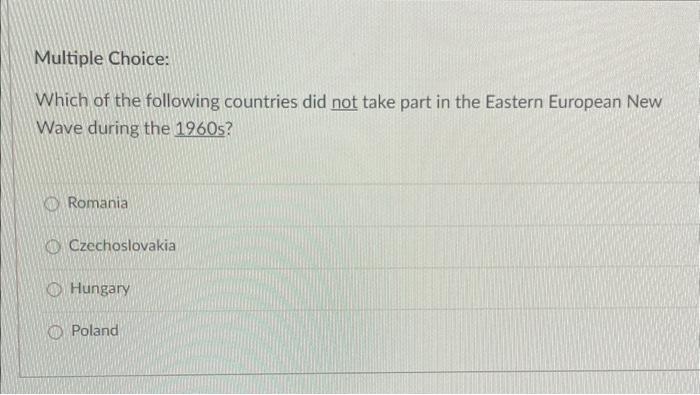 Which of the following countries did not take