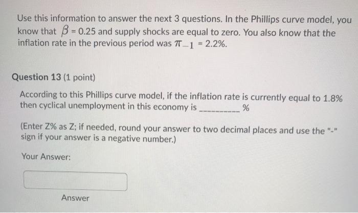 all questions interconnected Use this information