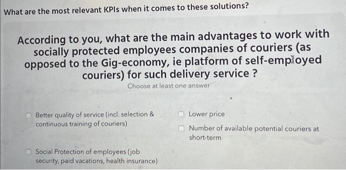 What are the most relevant KPIs when it comes to