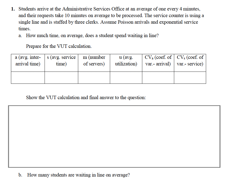 Please include details 1. Students arrive at the