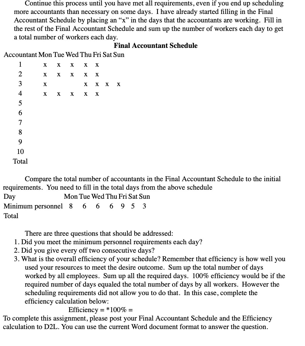T.R. Accounting Service is developing a workforce