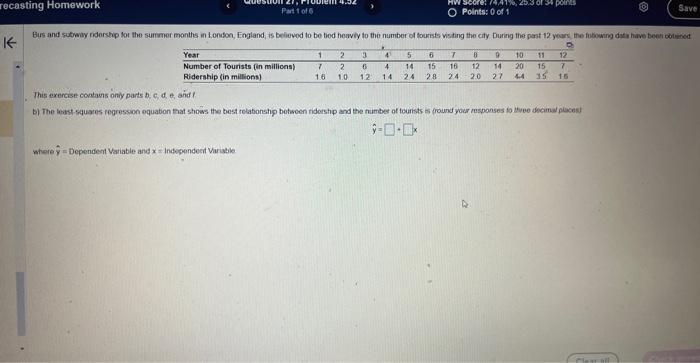 This exercise condaus oniy parts b. c, d,, and ?