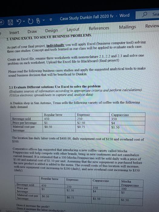 Word O Sea Case Study Dunkin Fall 2020 fv A 20 S