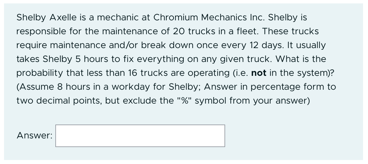 Shelby Axelle is a mechanic at Chromium Mechanics