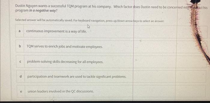 pls answer all Tina Daheley has always heard the