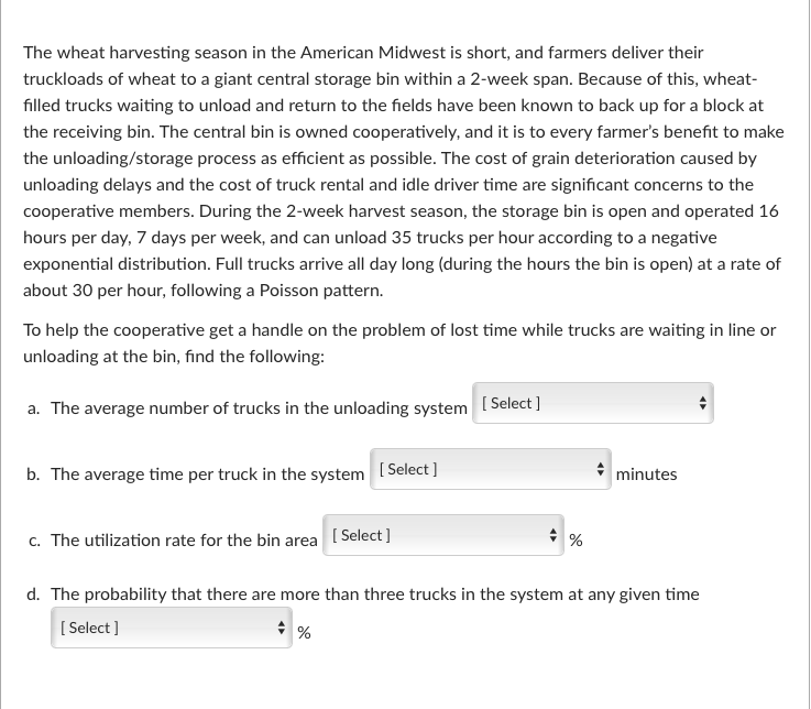 The wheat harvesting season in the American