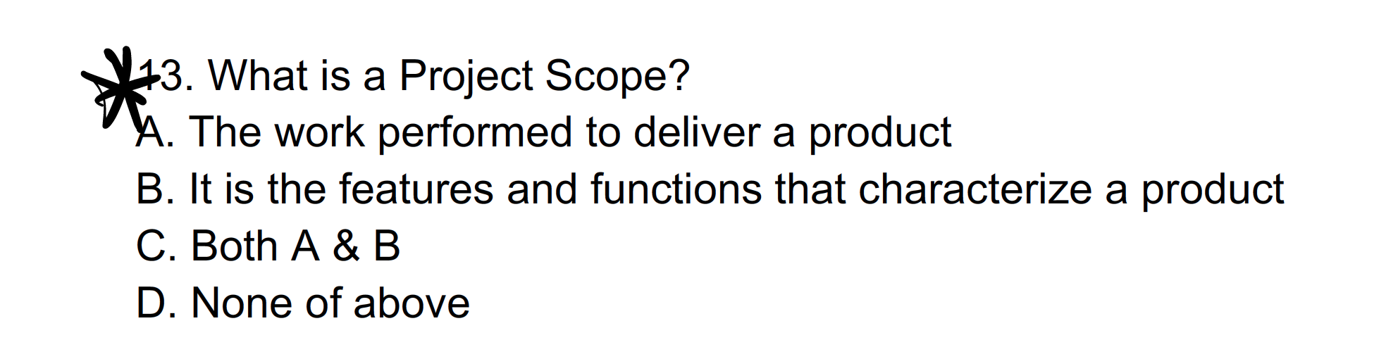 THIS IS PROJECT MANAGEMENT ff 22. The code (or