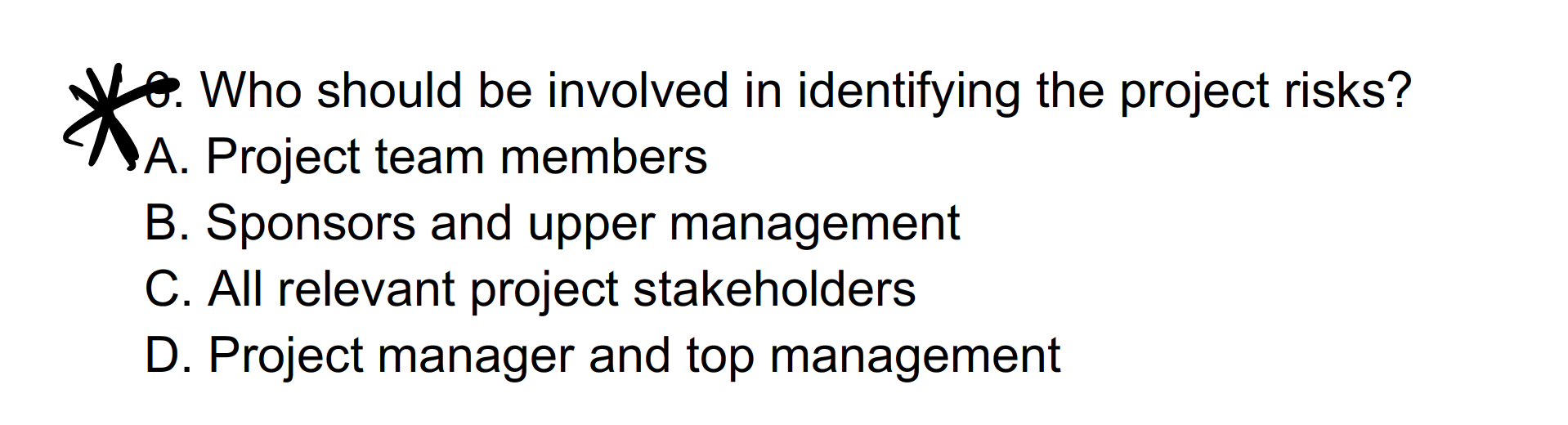 THIS IS PROJECT MANAGEMENT ff 22. The code (or