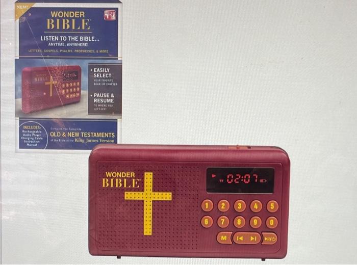 Your assigned product is the Wonder Bible. Here