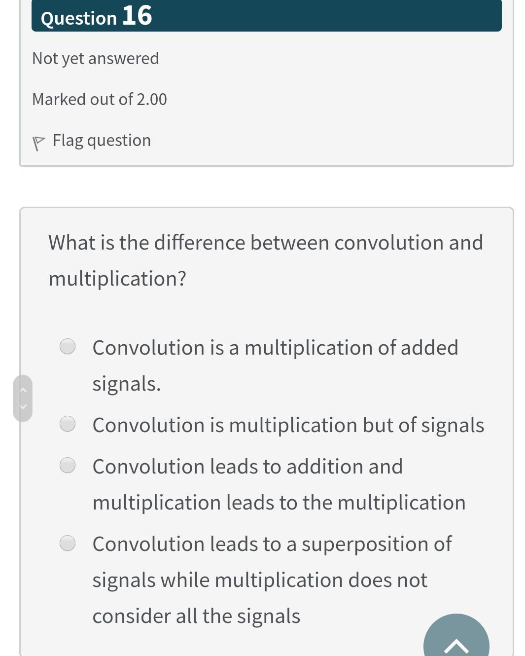 Question 15 Not yet answered Marked out of 2.00 P