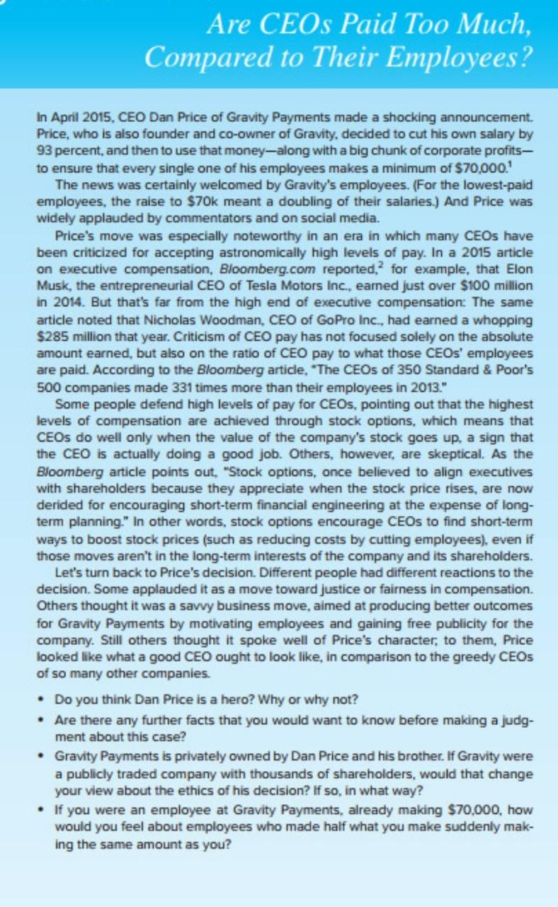 Content of exercise: 1. Case summary. 2. Ethical