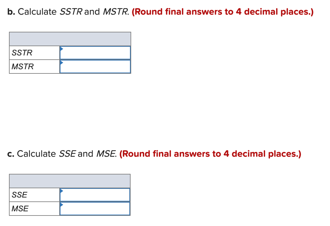 A random sample of five observations from three