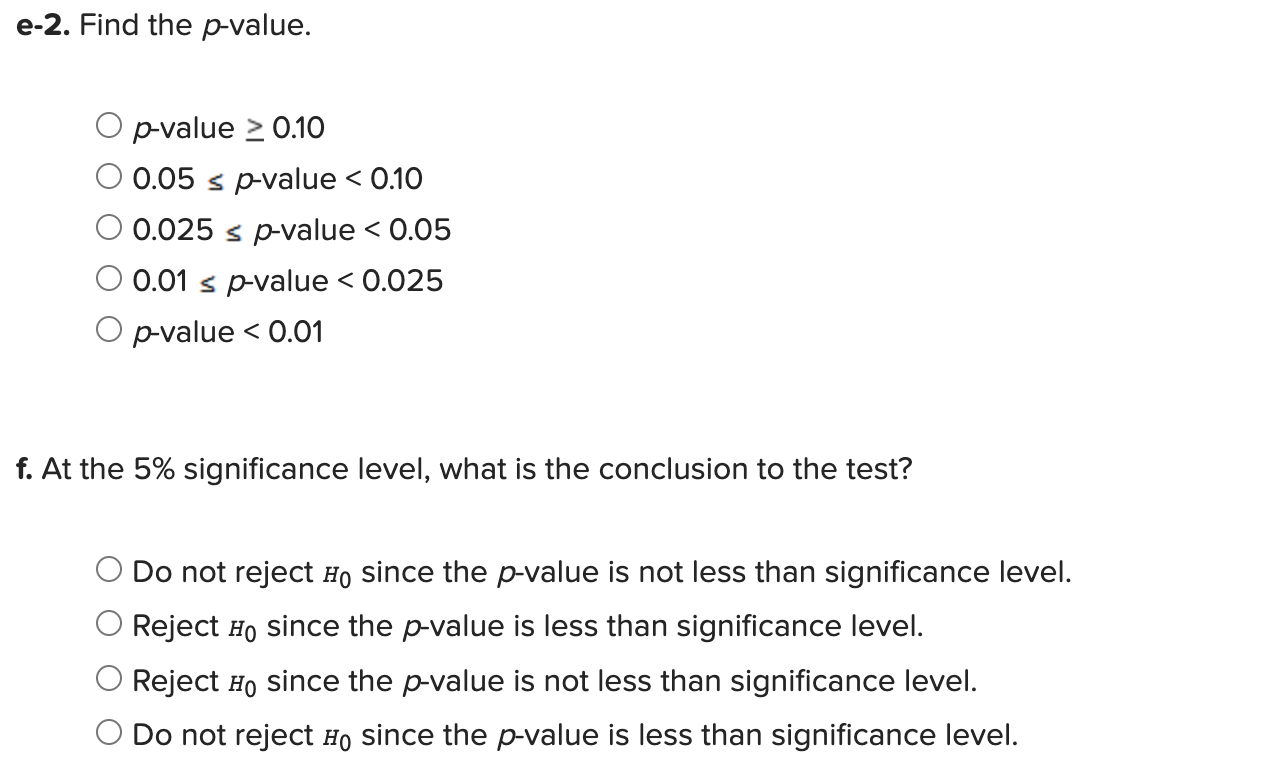 A random sample of five observations from three