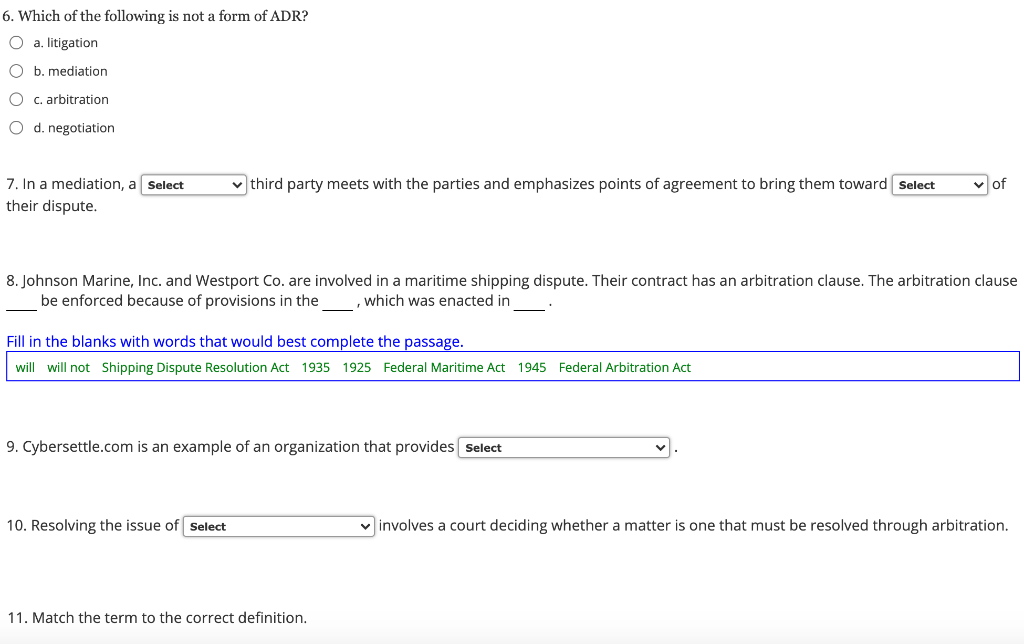 1. Choose the flow chart below that represents