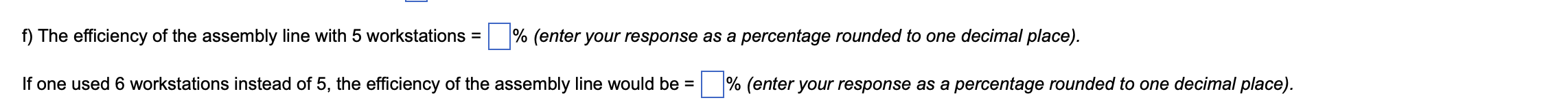 b) Given the demand, the cycle time for the