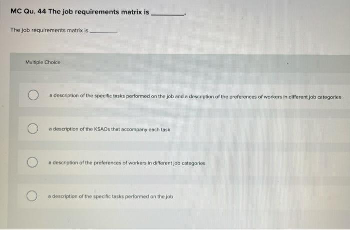 1. 2. 3. 4. TF Qu. 33 The term "task dimension"