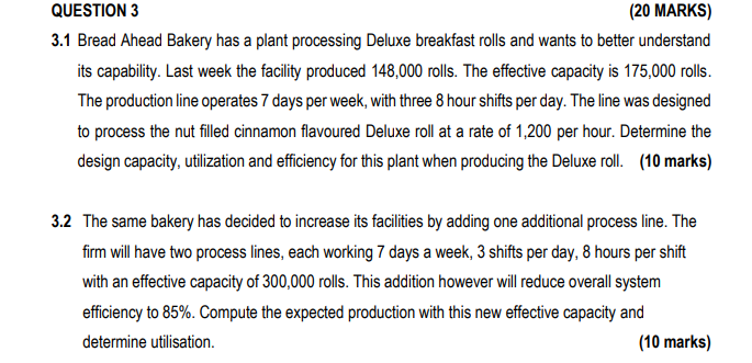 3.1 Bread Ahead Bakery has a plant processing