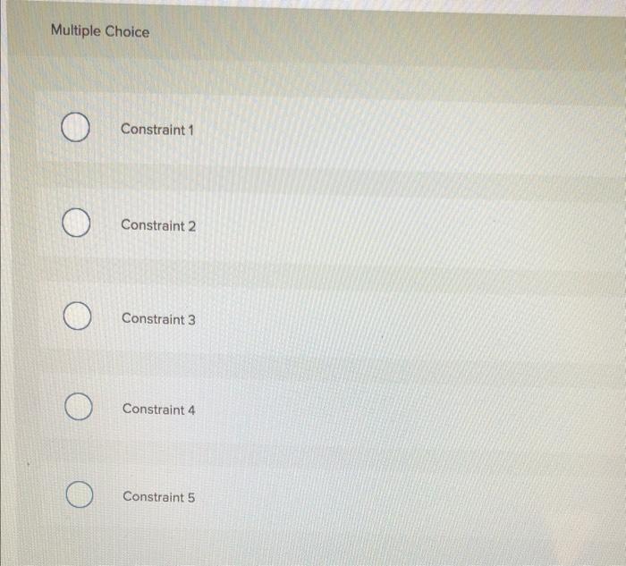 A firm has prepared the following binary Integer