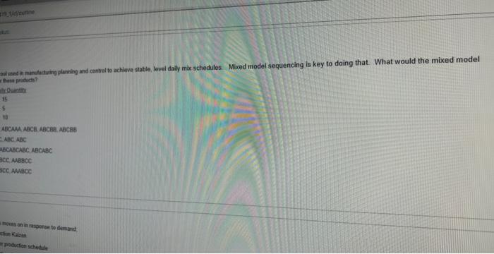 what are the correct answers for questions