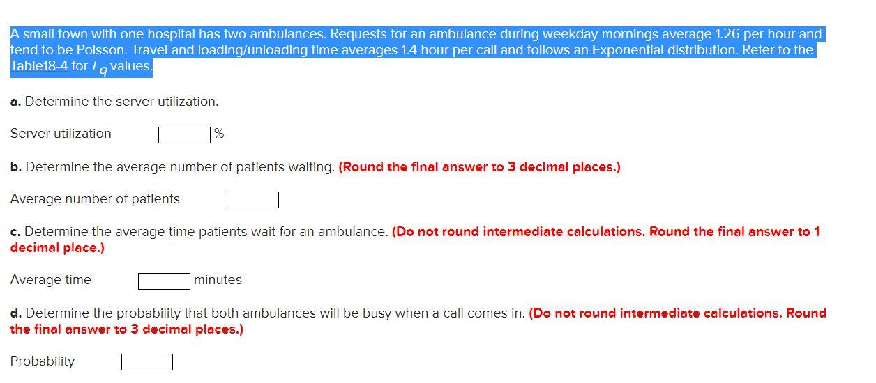 A small town with one hospital has two