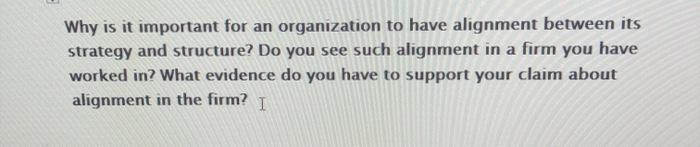 Why is it important for an organization to have