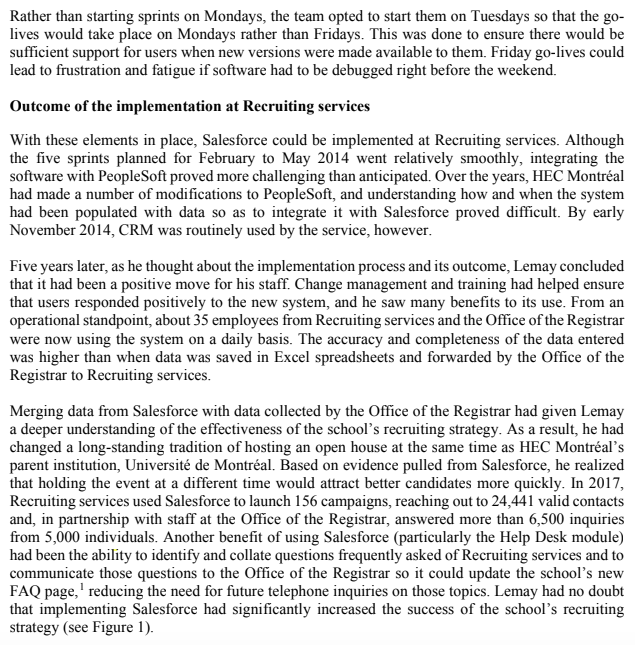 Question: HEC Case Study Part C 1. In your