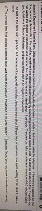 Won Help Janson's Department Store in Stark,