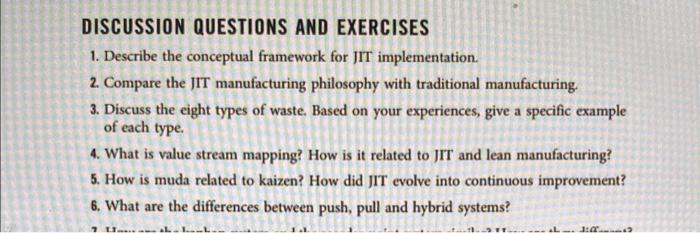 help me answer questions 1,3,6 DISCUSSION