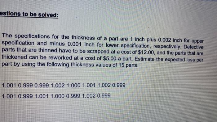 detayl zm estions to be solved: The