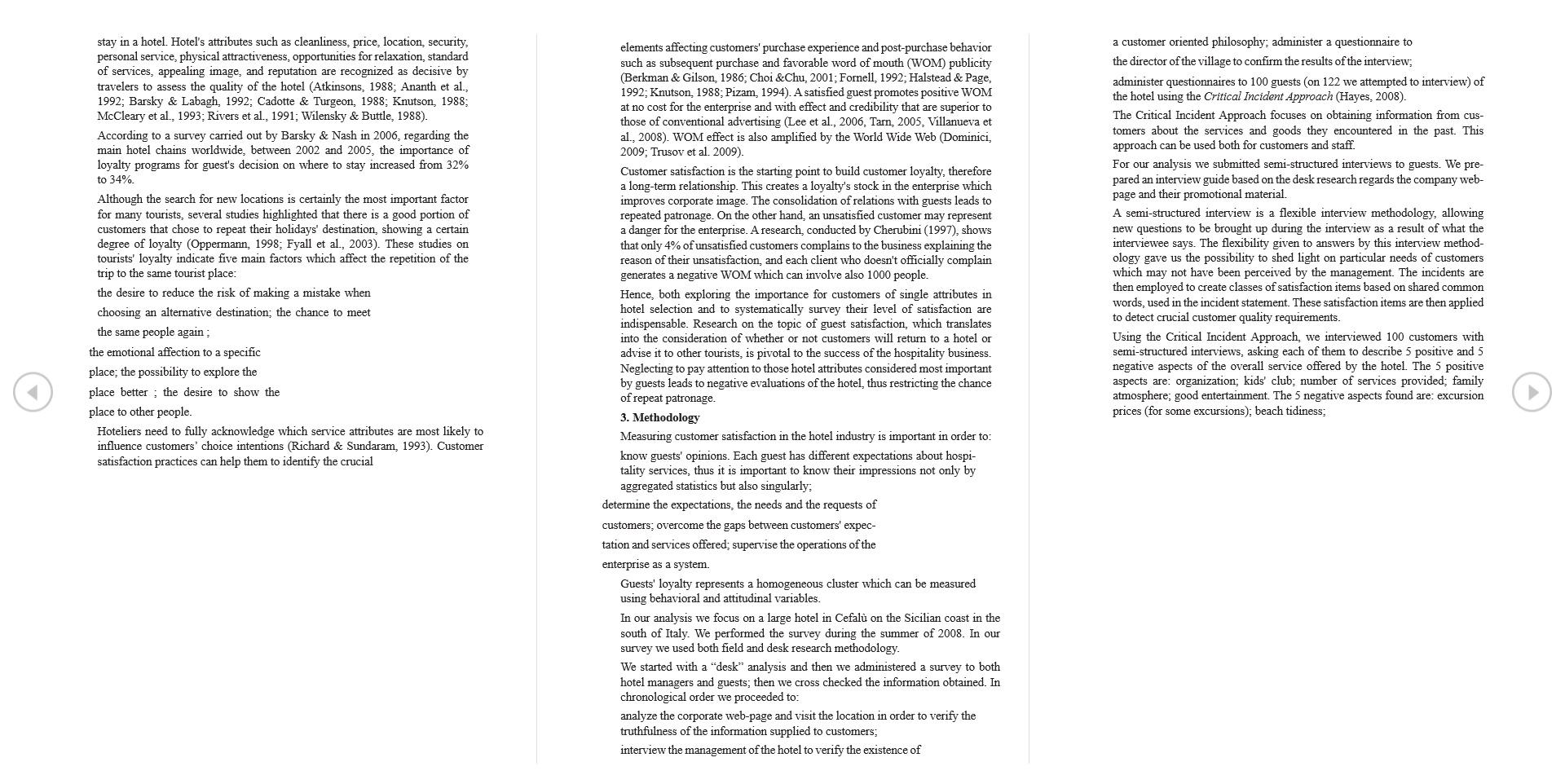 Question: Make a description According to Italian