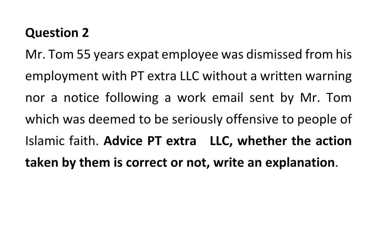 Title: Oman Labour Law Question 2 Mr. Tom 55