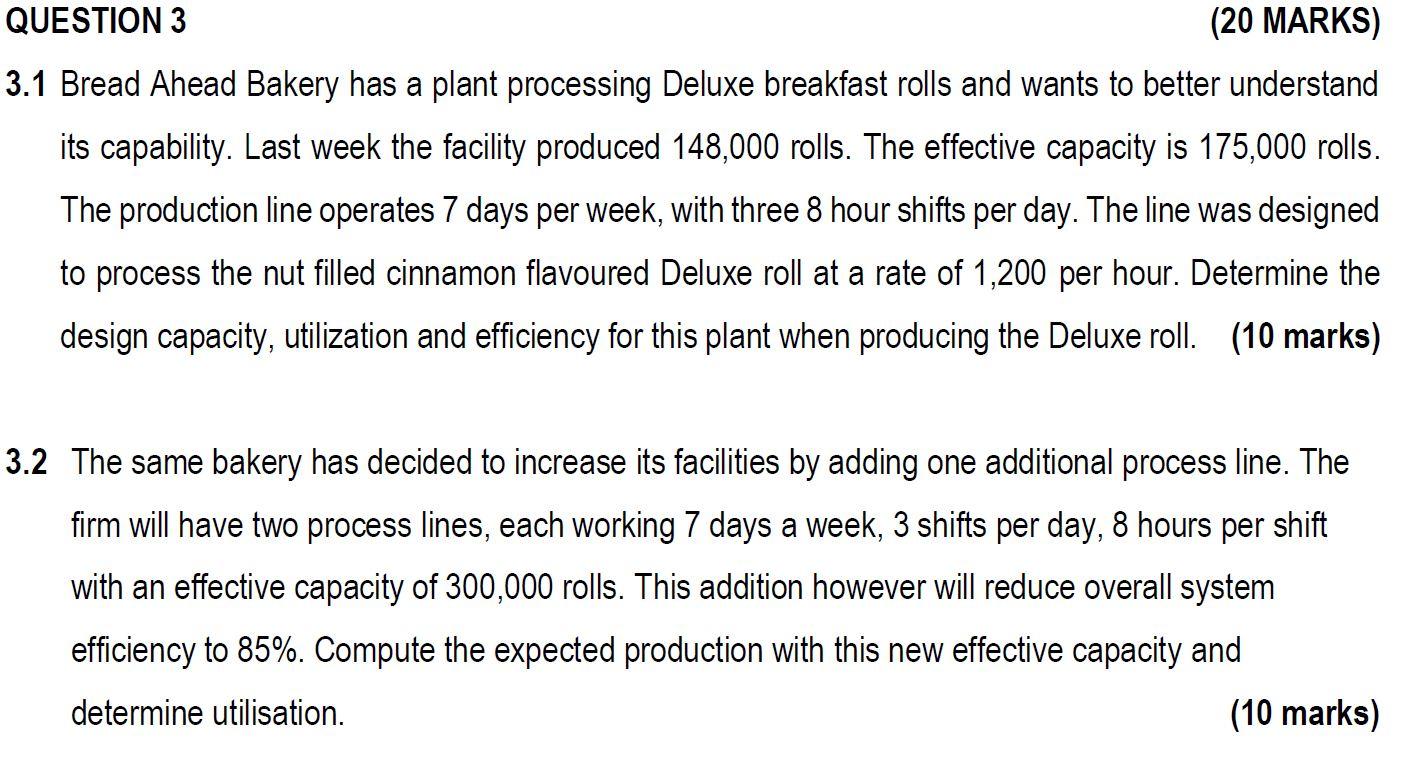3.1 Bread Ahead Bakery has a plant processing